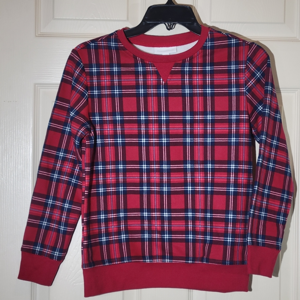 Charter Club Plaid Matching Family Separates 10-12 Unisex Red Holiday Boys Kids